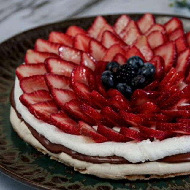 Pavlova con Nutella.