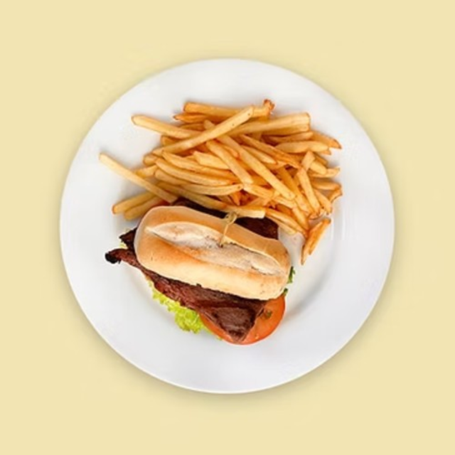 Filet Mignon Sandwich - Lomo Sandwich.