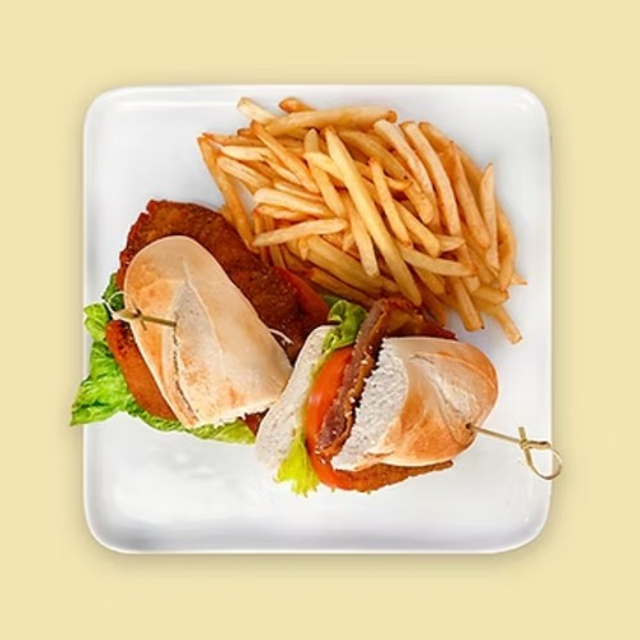 Meat Milanese Sandwich.